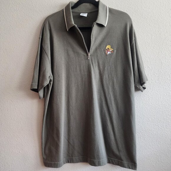 Vintage Speedy Gonzales Shirt Mens Medium Warner Bros Polo Cartoon 90s - Picture 5 of 8